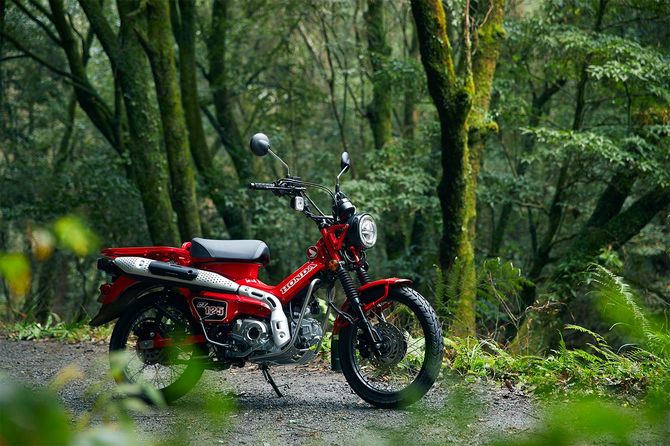 6月26日発売のCT125・ハンターカブ。販売店からの事前受注だけで、年間販売計画台数の8000台を突破している