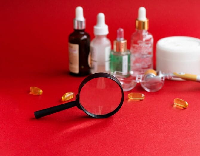 さまざまなスキンケア用品