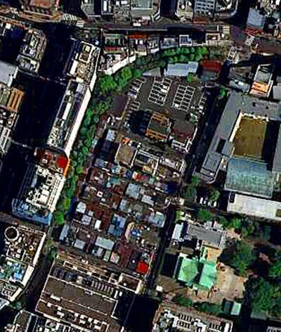 国土地理院が2009年4月27日に東京都新宿区で航空写真を撮影（写真＝国土地理院／CC-BY-4.0／Wikimedia Commons）