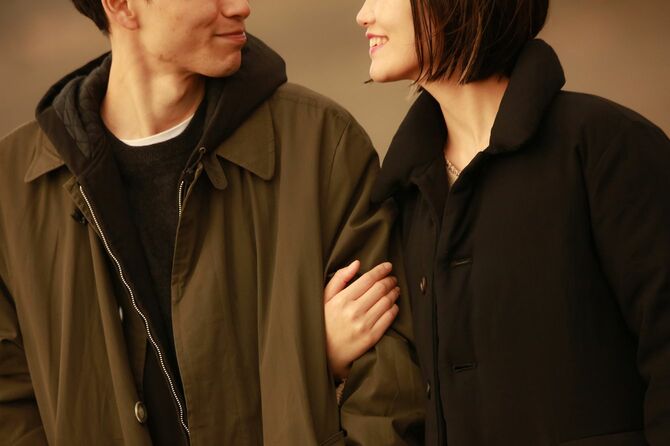 笑顔のカップル