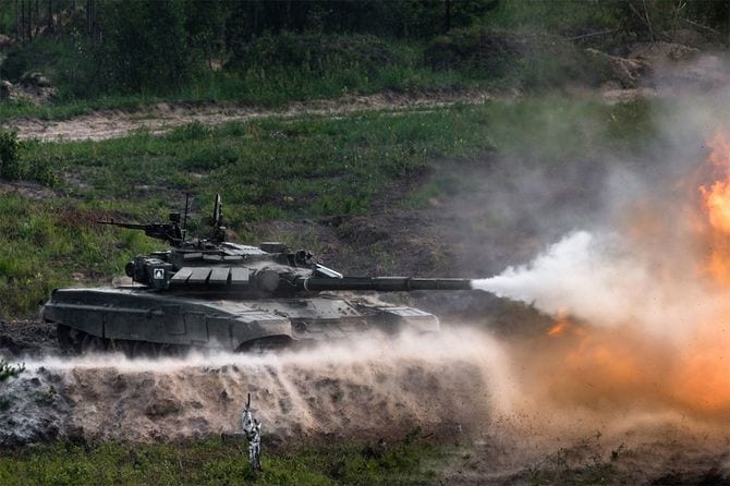 ロシア連邦軍のT-72B3主力戦車