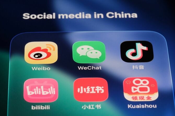中国のソーシャルメディアアプリ