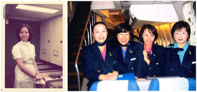 全日本空輸(ANA)客室乗務員の小俣利恵子さん