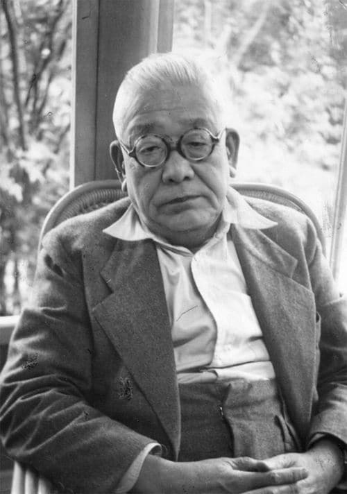 晩年の北大路魯山人（陶芸家）、1954年12月