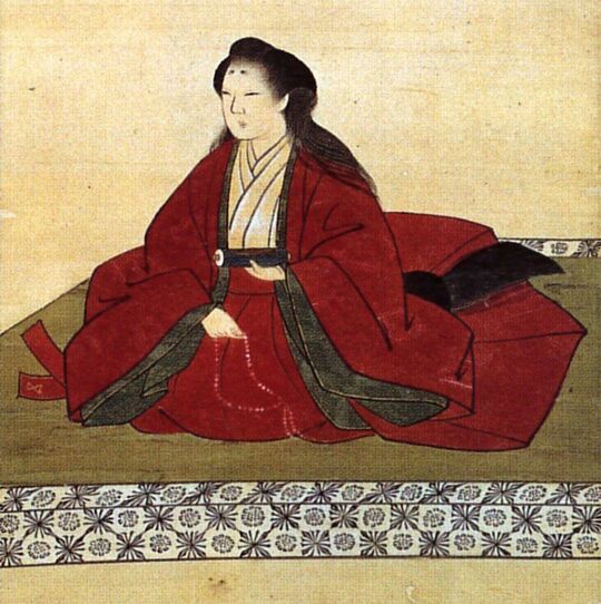 豊臣秀吉の妹、徳川家康の継室、朝日（旭）姫の肖像画