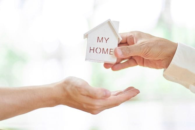 親から子に住宅の贈与のイメージ