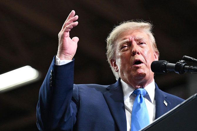 トランプ米大統領=2026年10月3日、オハイオ州