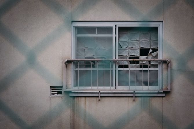 空き家になった団地