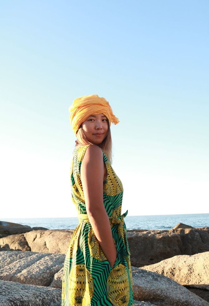 南アフリカでは民族衣装に身を包んで