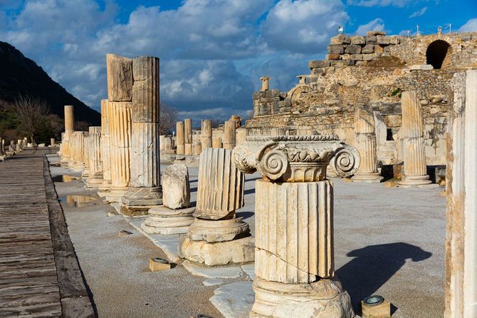 トルコのエフェサス古代遺跡
