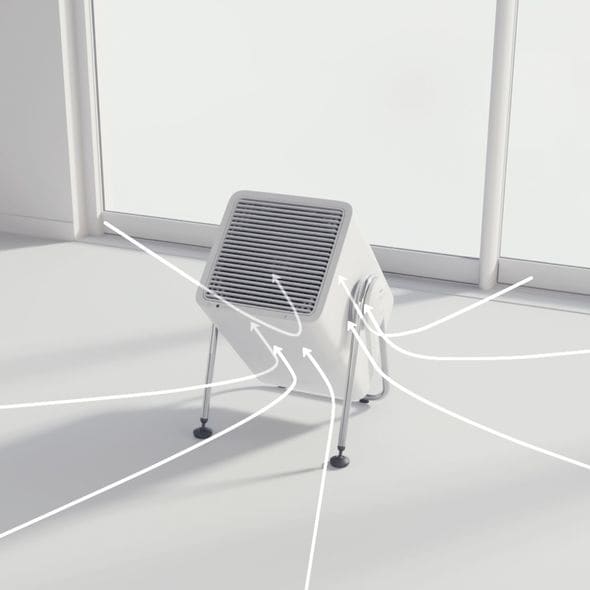 2重反転ファンを採用した空気清浄機「Silky Wind Clean」(公式サイト価格4万464円)