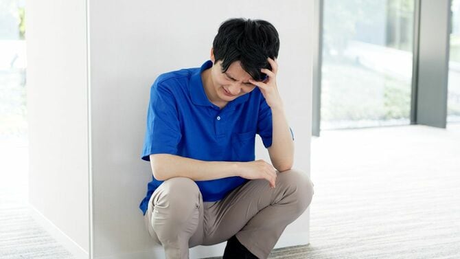 落ち込んでいる介護者