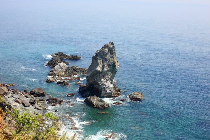 兵庫県の神立上岩の露頭