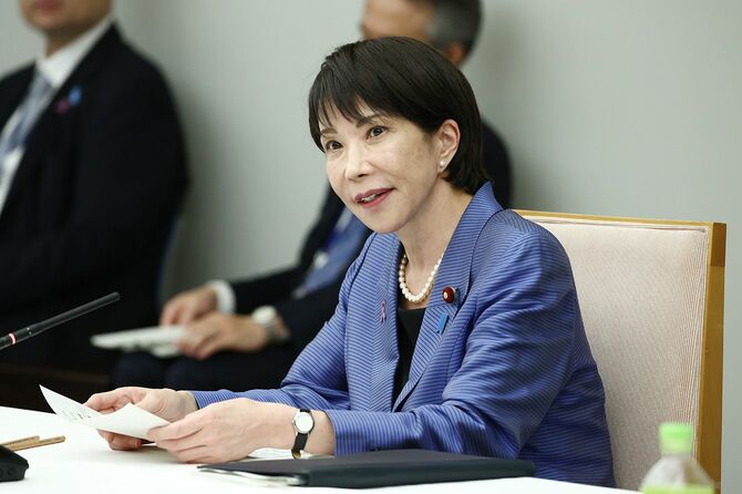 経済財政諮問会議/発言する高市首相