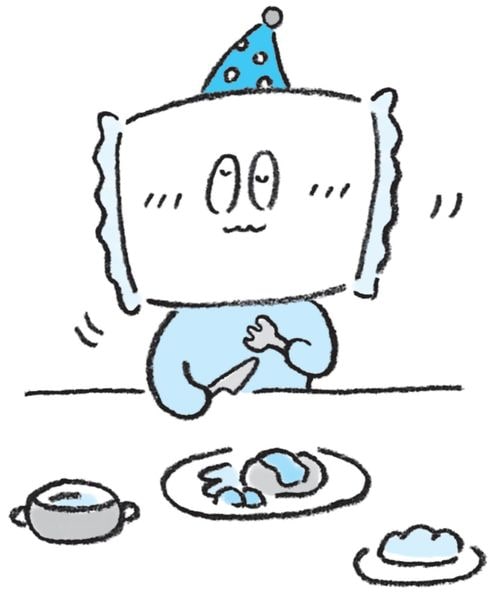 【イラスト】ていねいに食べる