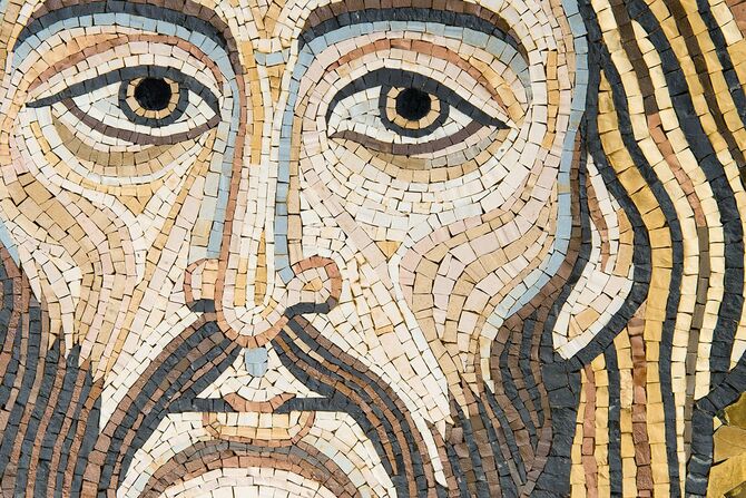 モザイク： キリストの顔