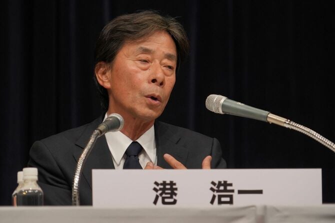 フジテレビジョン代表取締役社長・港浩一氏(2025年1月27日時点)