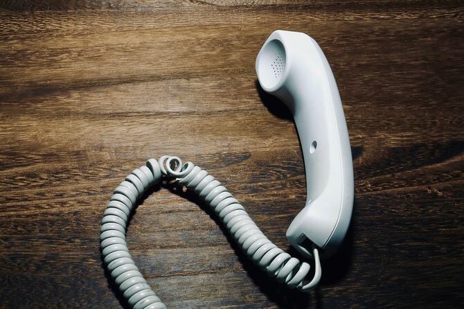 電話の受話器