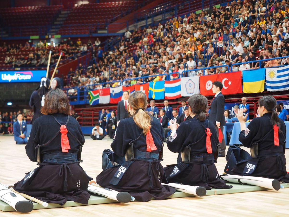 アメリカ女子代表選手たち。本大会では団体戦第3位を獲得。準決勝で韓国に、代表戦で惜しくも敗れた。