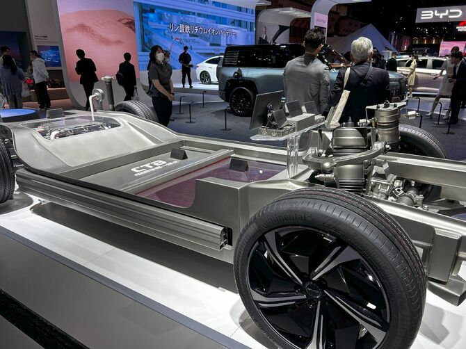 BYDはリン酸鉄リチウムイオンバッテリーを用いてEV車の量産に成功した