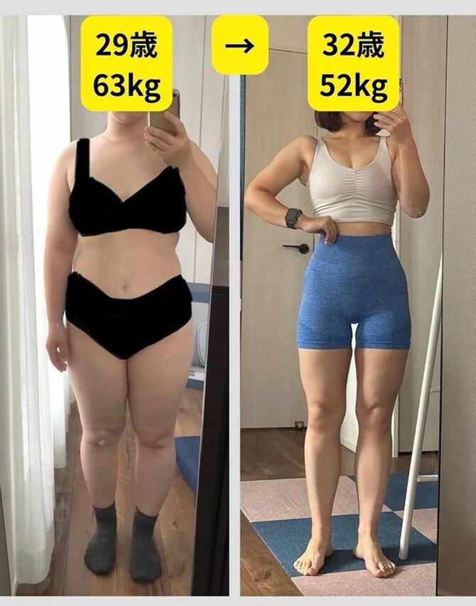 ダイエット・筋トレ前の姿と現在