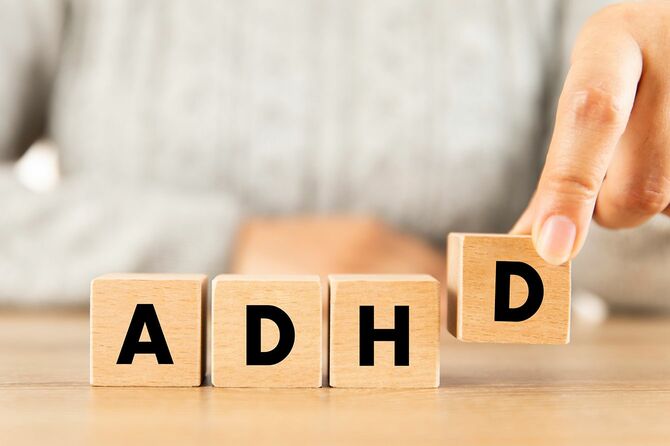 ADHDの木製ブロック