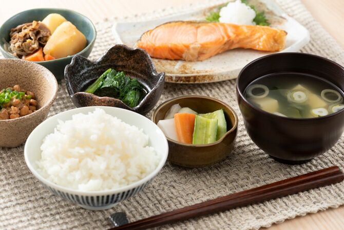 和食の朝食イメージ