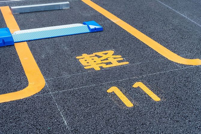 駐車場の軽自動車専用スペース