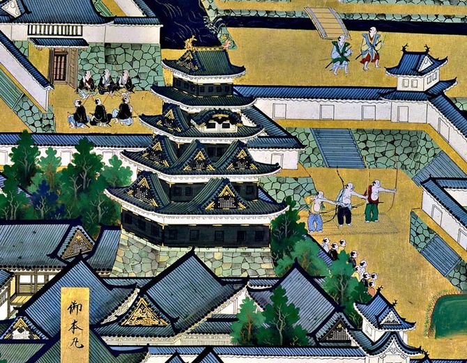 「江戸図屏風」に描かれた家光時代の天守