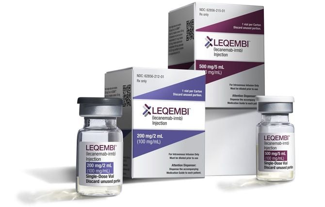 エーザイと米バイオジェンが開発し、米国で「レケンビ」の名称で発売するアルツハイマー病治療薬「レカネマブ」(=2022年8月23日、エーザイ提供)