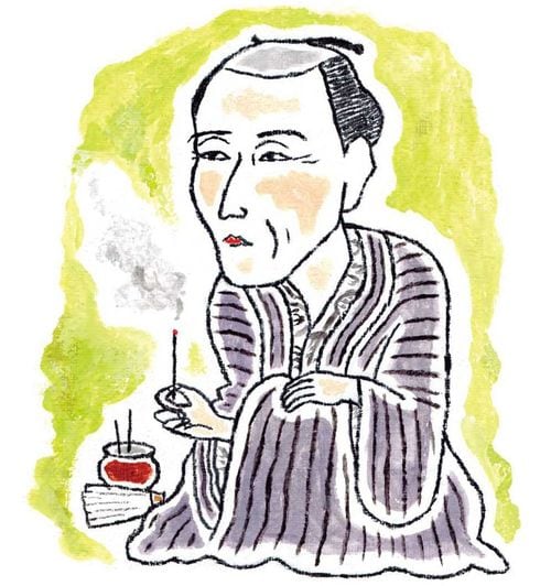 十返舎一九のイラスト