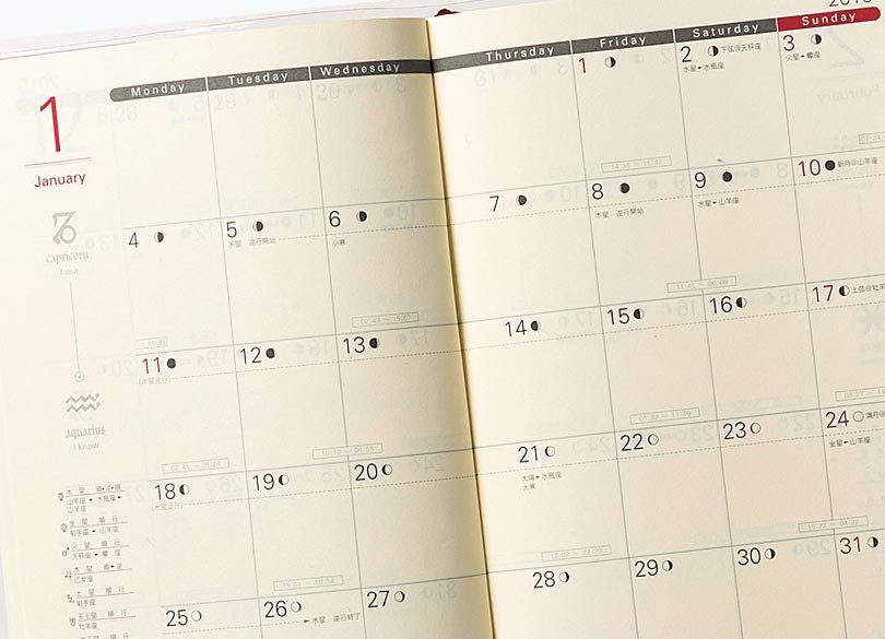 紀伊國屋書店新宿本店 手帳売れ筋BEST10