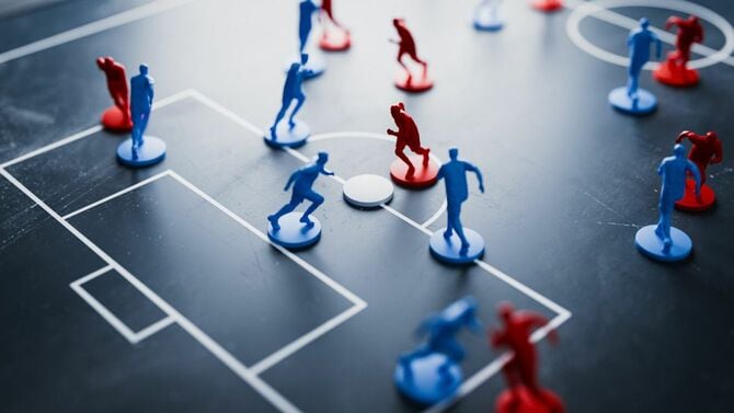 サッカーの戦術ボード