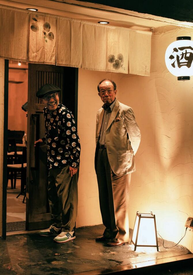 久住昌之さんと食文化史研究家の飯野亮一さん