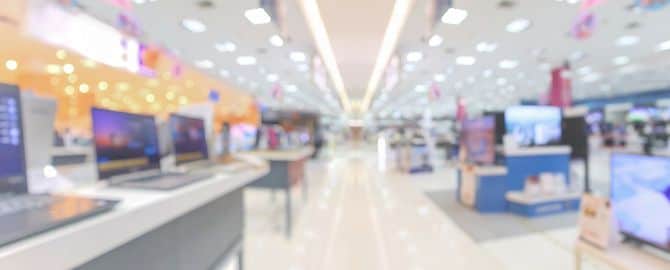 家電量販店の店内