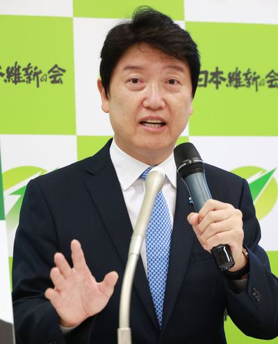 野党／代表選に出馬表明する維新・足立氏