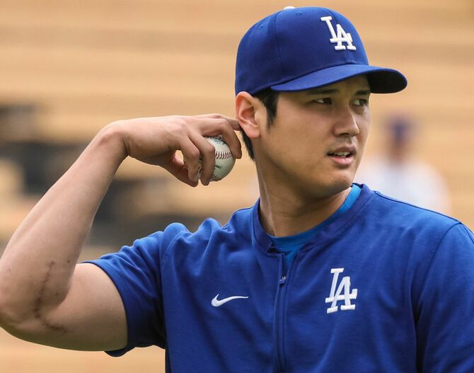 ワールドシリーズ優勝、3度目のMVP受賞、50-50（50本塁打、50盗塁）の偉業を達成した2024年の大谷翔平