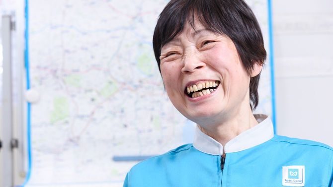 メトロセルビスの最年長社員、畠山敬子さん