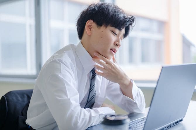 トラブルとビジネスマン