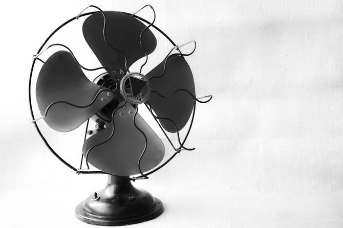 レトロな扇風機