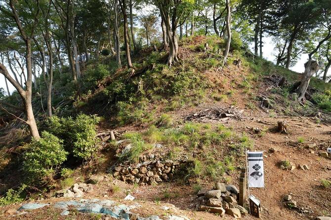 本丸を北西下より見上げる