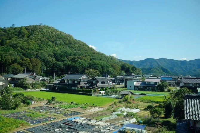 日本の田舎の眺め