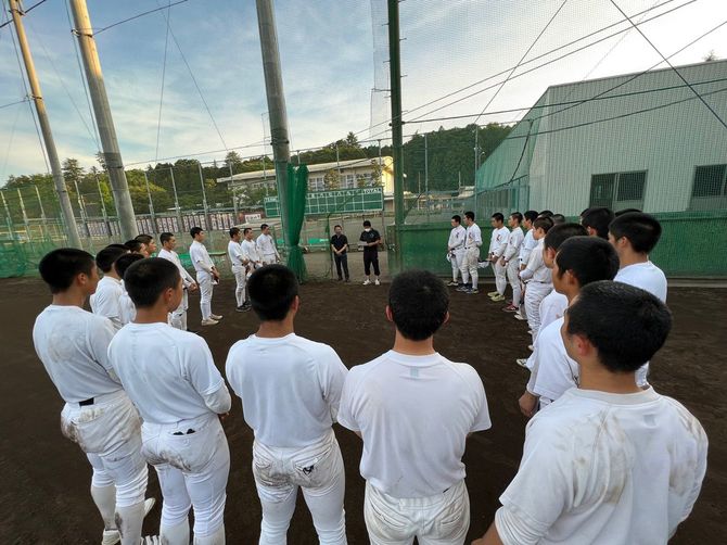 夏の大会前には5厘刈りにした