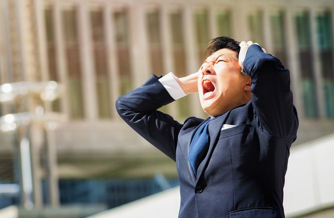 ストレスのたまった男性