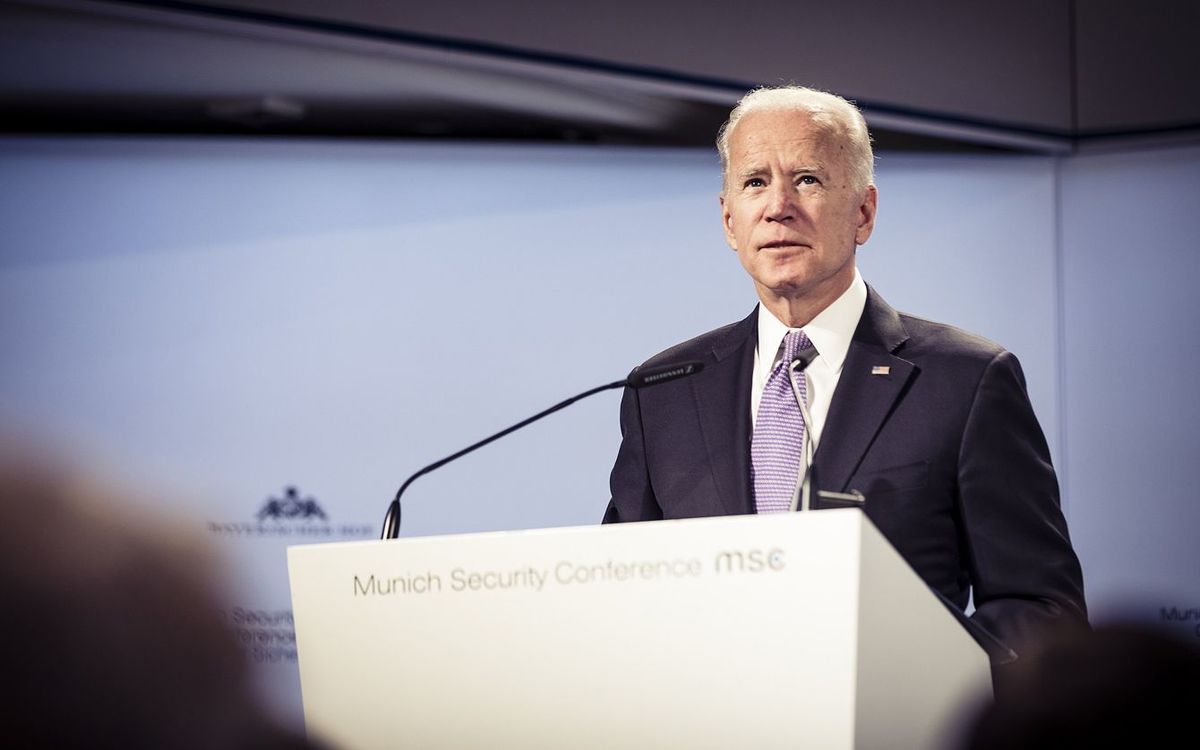 2019年のミュンヘン安全保障会議でのバイデン大統領