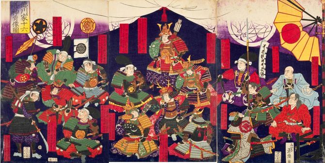 永嶌孟斎・画「徳川家十六善神肖像図」 国立国会図書館デジタルコレクション