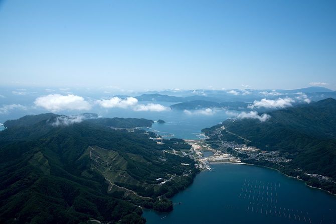 山田湾より船越湾方面(2016年08月13日)