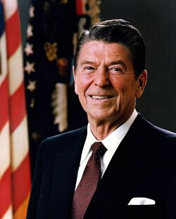 ロナルド・レーガン米国大統領の公式肖像画