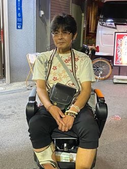 西成で人夫出しをしている上村さん（筆者撮影）