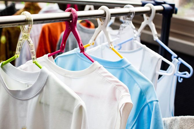 干された洗濯物